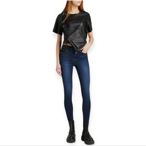 Frame Le One skinny dual tone jeans , size 2